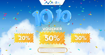 Chương Trình 10.10 AZ9S: Săn Hosting Giá Tốt, Nhận Ngay Voucher 20% - 30% - 50%