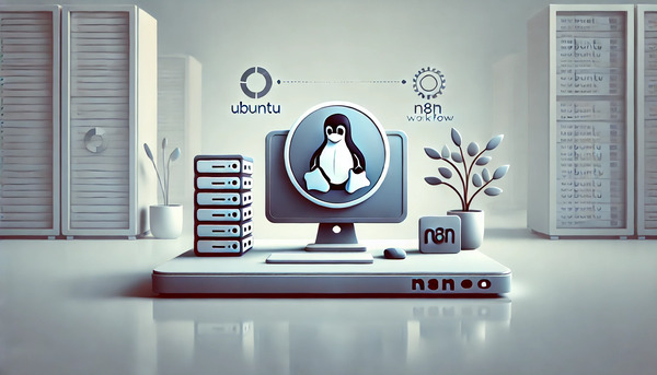 DALL·E-2025-02-03-13.40.44-A-minimalistic-digital-illustration-of-a-server-setup-with-the-Ubuntu-logo-and-n8n-workflow-icons-representing-self-hosting